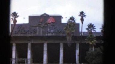 1952: Rose Bowl Stadium Front Sign Entrance, California