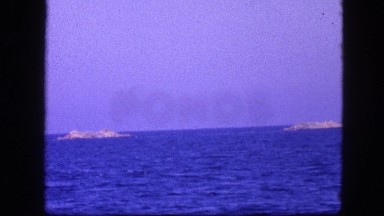 1963: view of the sea from the moving boat CALIFORNIA