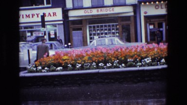 1969: a flowerbed on a busy city street IRELAND