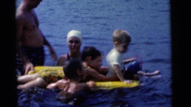 1963: a swimming scene CAMDEN, NEW JERSEY