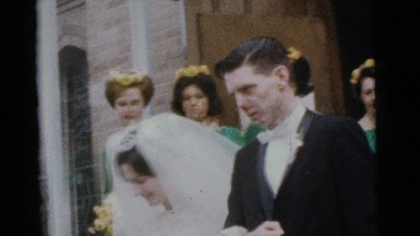 1963: a married couple is seen walking CAMDEN, NEW JERSEY