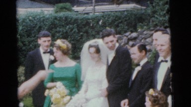1963: a married couple is seen walking CAMDEN, NEW JERSEY