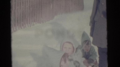 1963: a snow playing is seen CAMDEN, NEW JERSEY