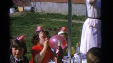 1963: children's birthday party CAMDEN, NEW JERSEY