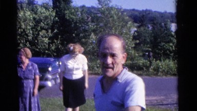 1963: a family is seen going on a trip with a small child CAMDEN, NEW JERSEY