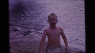 1963: children swimming at a beach CAMDEN, NEW JERSEY