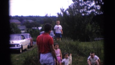 1963: a family is seen going on a trip with a small child CAMDEN, NEW JERSEY