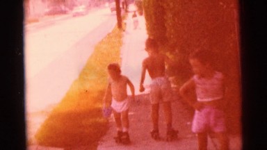 1963: children are seen having fun in a garden area CAMDEN, NEW JERSEY