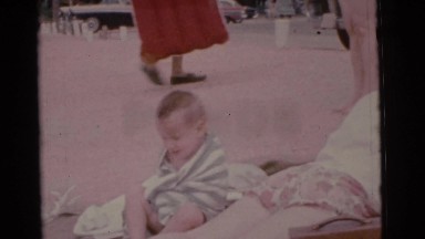 1963: a small girl is seen happy and walking CAMDEN, NEW JERSEY