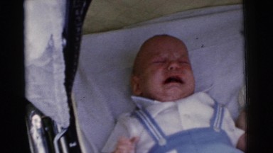 1961: crying baby is always difficult to handle against the silent
