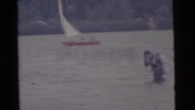 1963: family enjoying time at a body of water CAMDEN, NEW JERSEY