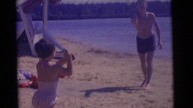 1963: a beach scene is seen CAMDEN, NEW JERSEY