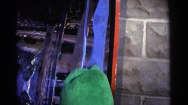 1963: cute baby smiling in front of deforming mirror CAMDEN, NEW JERSEY