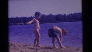 1963: Children Building Sandcastles and Putting Sand Back in the Ocean, Camden, New Jersey