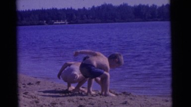 1963: a beach scene is seen CAMDEN, NEW JERSEY
