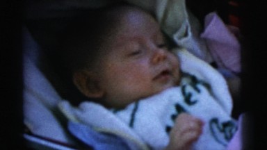 1961: sleepy baby boy DETROIT, MICHIGAN