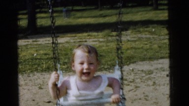 1961: a toddlers is seen DETROIT, MICHIGAN