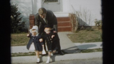 1961: children are seen outdoor DETROIT, MICHIGAN