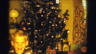 1961: showing off a christmas tree CLARKSDALE, ARIZONA