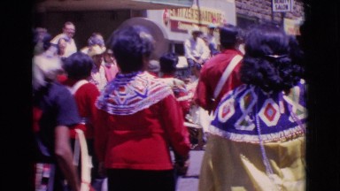 1961: rally of people demonstrating their strength by organizing huge march