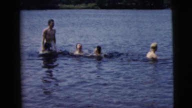 1962: a swimming scene CAMDEN, NEW JERSEY