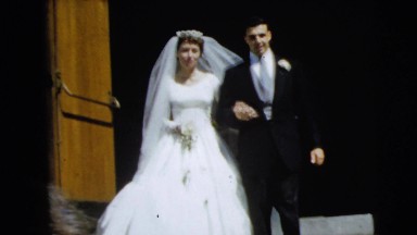 1962: a married couple is seen walking CAMDEN, NEW JERSEY