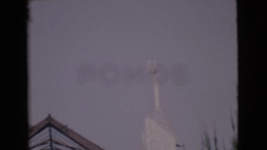 1968: people entering a beautiful glass roofed church COTTONWOOD, ARIZONA