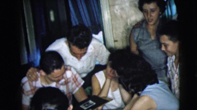 1962: a family is seen indoors and enjoying CAMDEN, NEW JERSEY