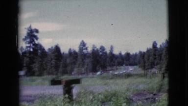 1964: a travel around a small town and the countryside on a typical day