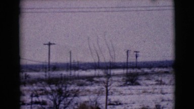 1968: first snow of the year CLARKSDALE, ARIZONA