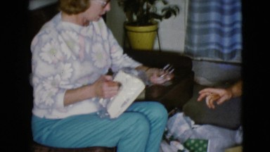 1968: an indoor family party is seen CLARKSDALE, ARIZONA