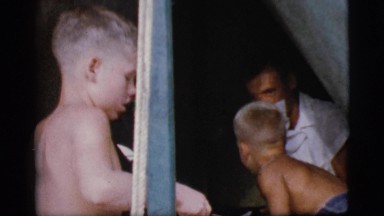 1968: family lunch in a tent COTTONWOOD, ARIZONA