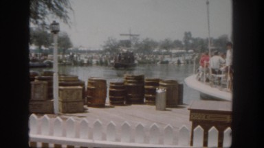 1962: people watching a ship docking in a harbour SAN PEDRO, CALIFORNIA