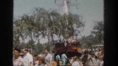 1962: a pirate ship coasting to the bank at an amusement park SAN PEDRO