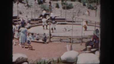 1962: native americans performing a traditional dance or ritual as people look