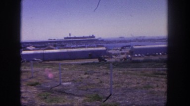 1962: large industrial area on the shore of a lake SAN PEDRO, CALIFORNIA