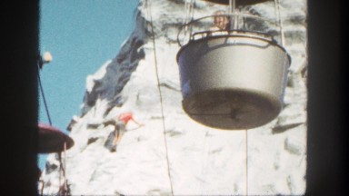 1962: scaling mountain ski lift visitors park adventure quest SAN PEDRO
