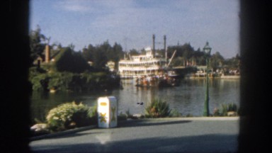 1962: vessel with many passengers moving slowly in the water SAN PEDRO