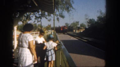 1962: a train is seen SAN PEDRO, CALIFORNIA