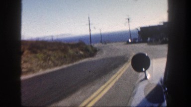 1962: driving to the oceanside filming outside of car window DISNEYLAND