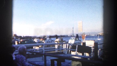 1962: various boats docked in the harbor surrounded by water DISNEYLAND