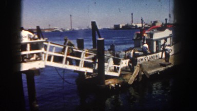 1962: a boat is seen SAN PEDRO, CALIFORNIA