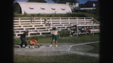 1958: a baseball game is seen AMES, IOWA