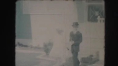 1958: 8mm of 1950s church going children AMES, IOWA