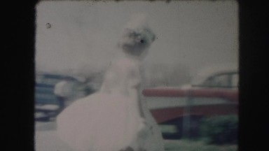1958: childhood girls first party outfit AMES, IOWA