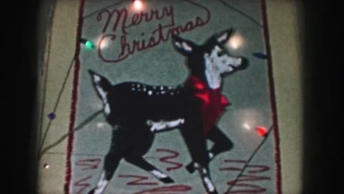 1958: Christmas Decoration Depicting Rudolph in Ames, Iowa