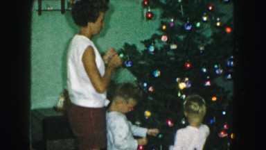 1958: a christmas tree is seen AMES, IOWA