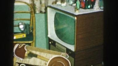 1958: a television set is seen AMES, IOWA