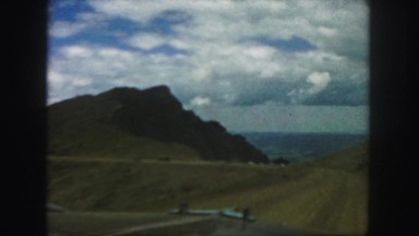 1958: a mountain area is seen traveling by road COLORADO