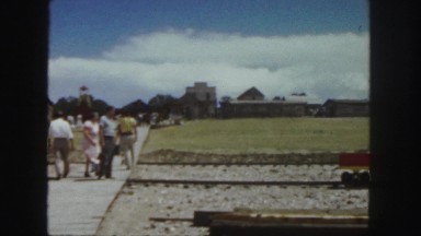 1958: flood debris and wreckage laying on the beach by the boardwalk COLORADO